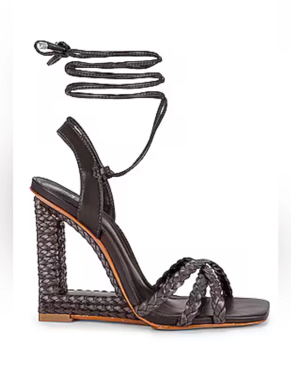 Schutz Filipa Braided Brown heel 8.5